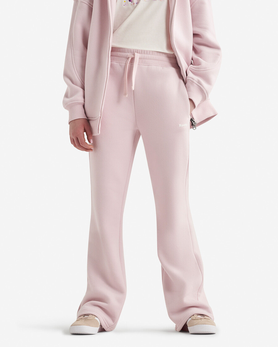 pantalón deportivo acampanado ajustado cloud para niñas