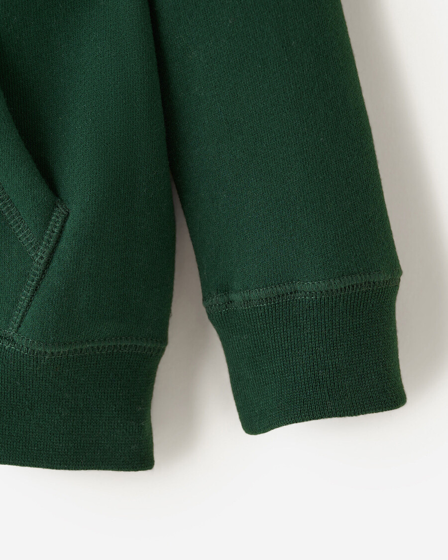 sudadera con capucha y cremallera completa original orgánica para niños pequeños