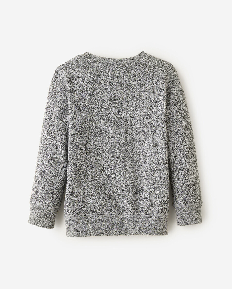 sudadera orgánica original de cuello redondo para niños pequeños