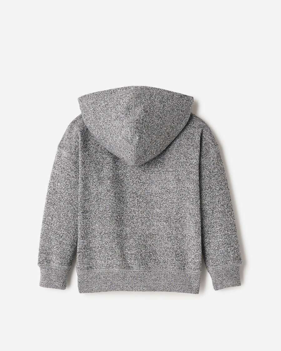 sudadera con capucha y cremallera completa con apliques roots para niños pequeños