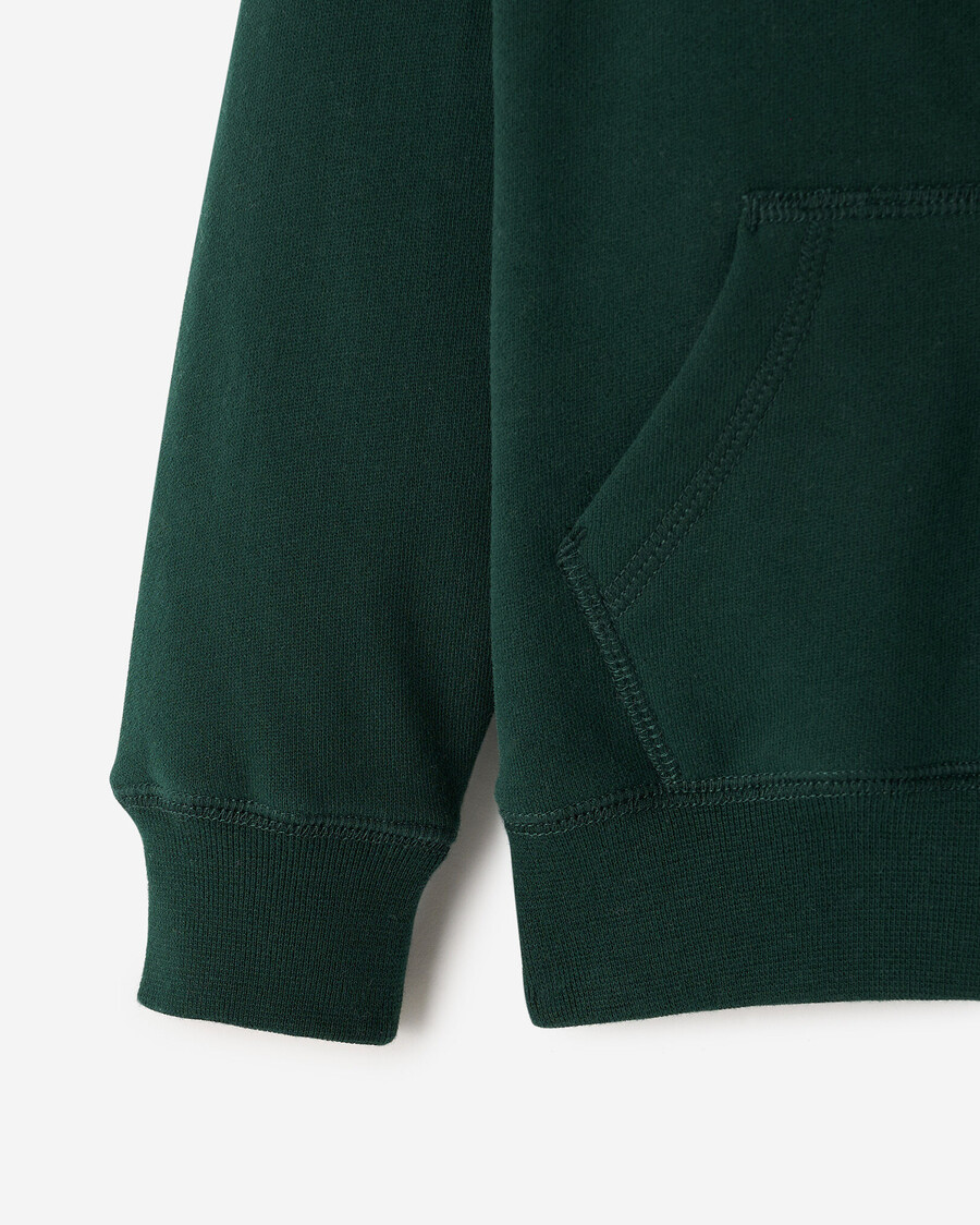 sudadera con capucha y cremallera completa con apliques roots para niños pequeños