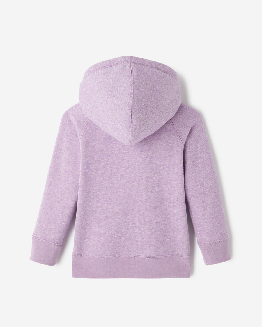 sudadera con capucha y cremallera completa con brillo original para niños pequeños