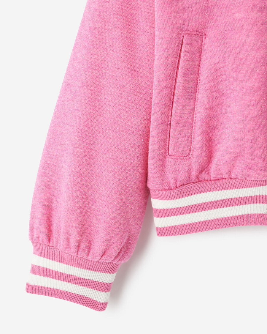 chaqueta universitaria cooper sparkle para niñas pequeñas
