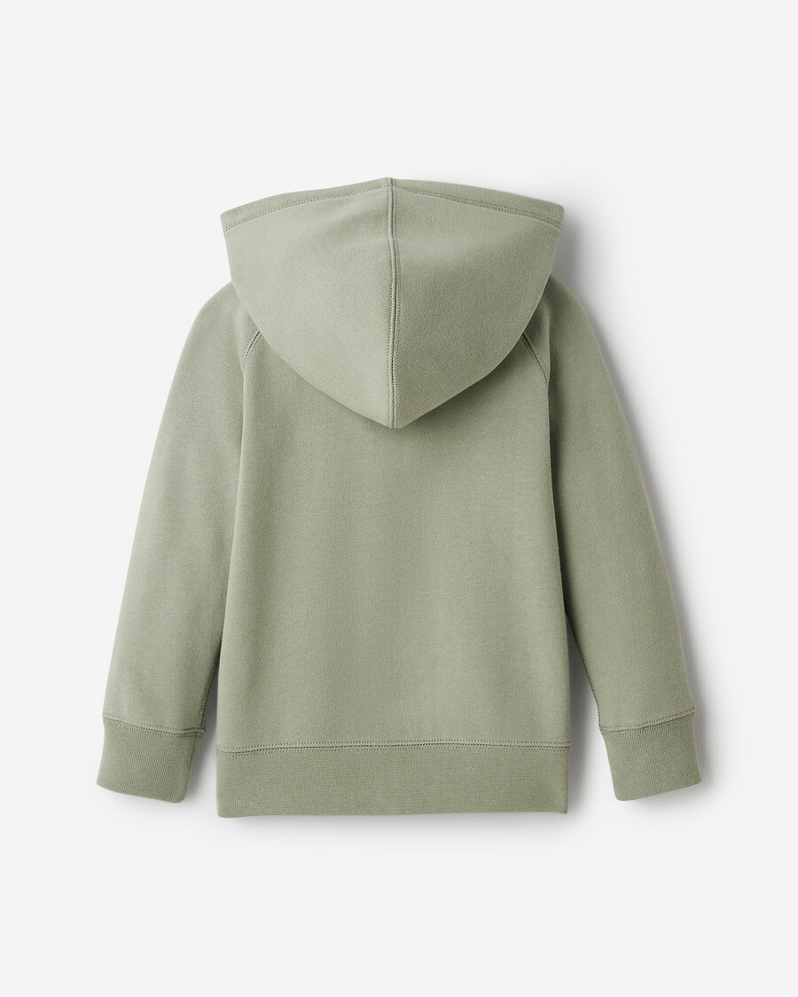 sudadera con capucha y cremallera completa original orgánica para niños pequeños