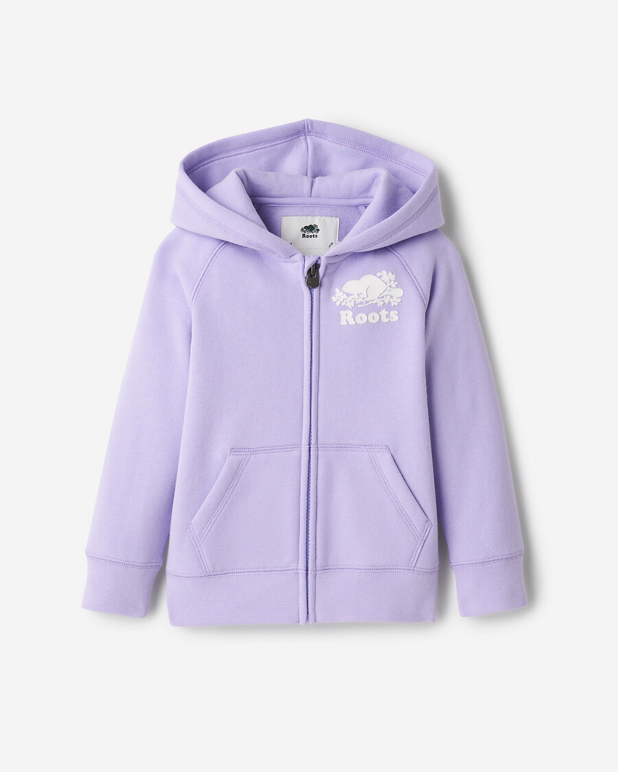 sudadera con capucha y cremallera completa original orgánica para niños pequeños