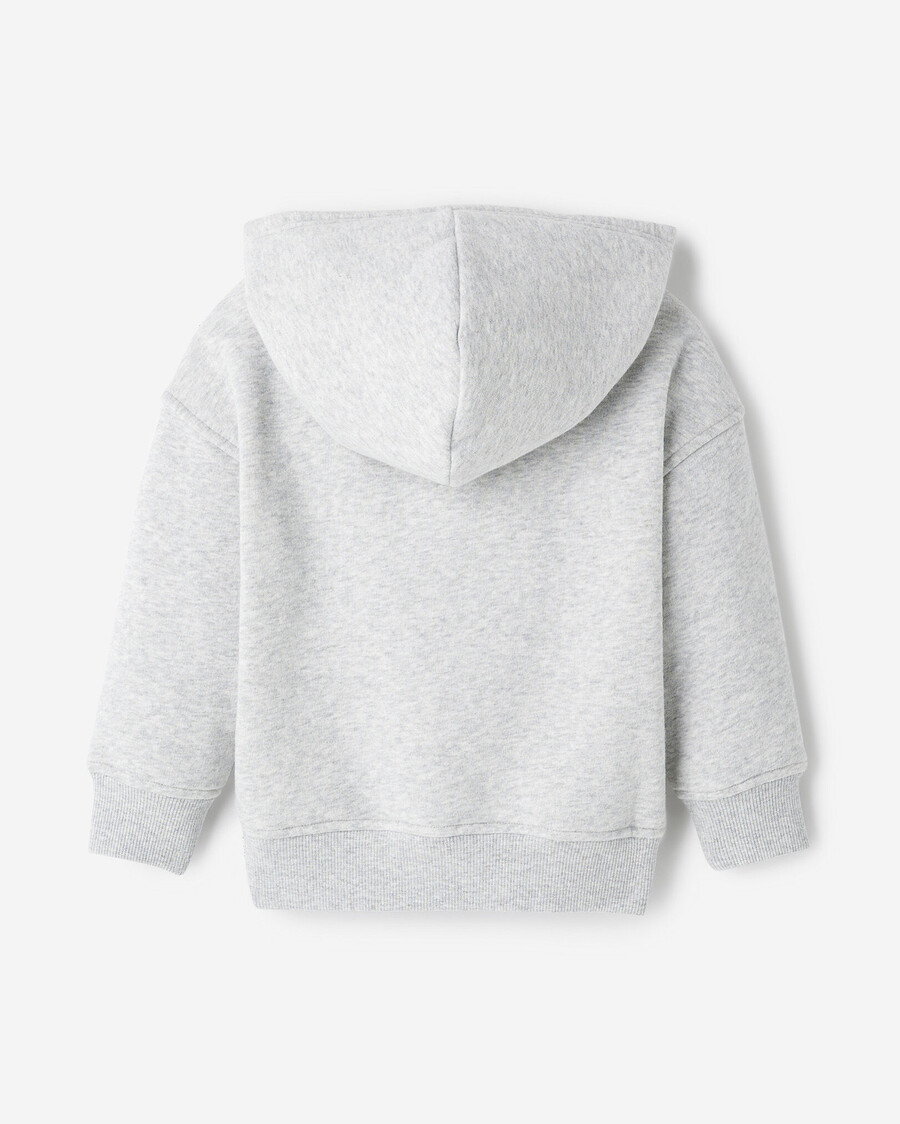 sudadera con capucha y apliques de cuadros para niños pequeños