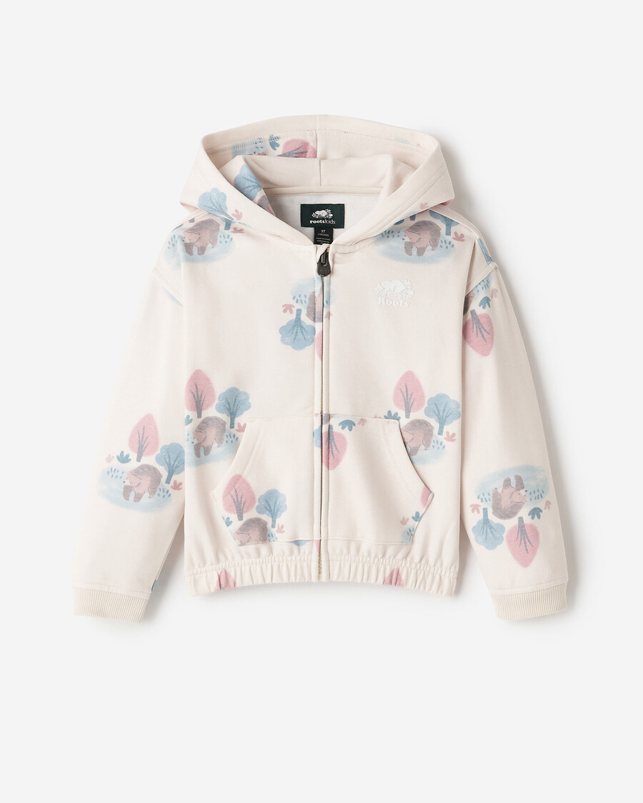 sudadera con capucha y cremallera de oso acogedor para niños pequeños