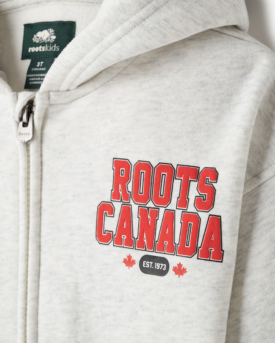 sudadera con capucha y cremallera completa northern roots para niños pequeños