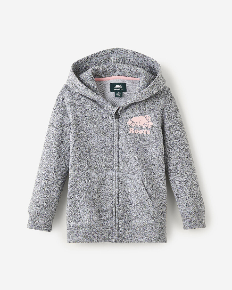 sudadera con capucha y cremallera completa original orgánica para niños pequeños