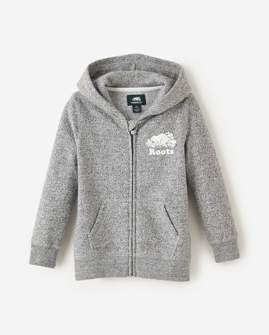sudadera con capucha y cremallera completa original orgánica para niños pequeños
