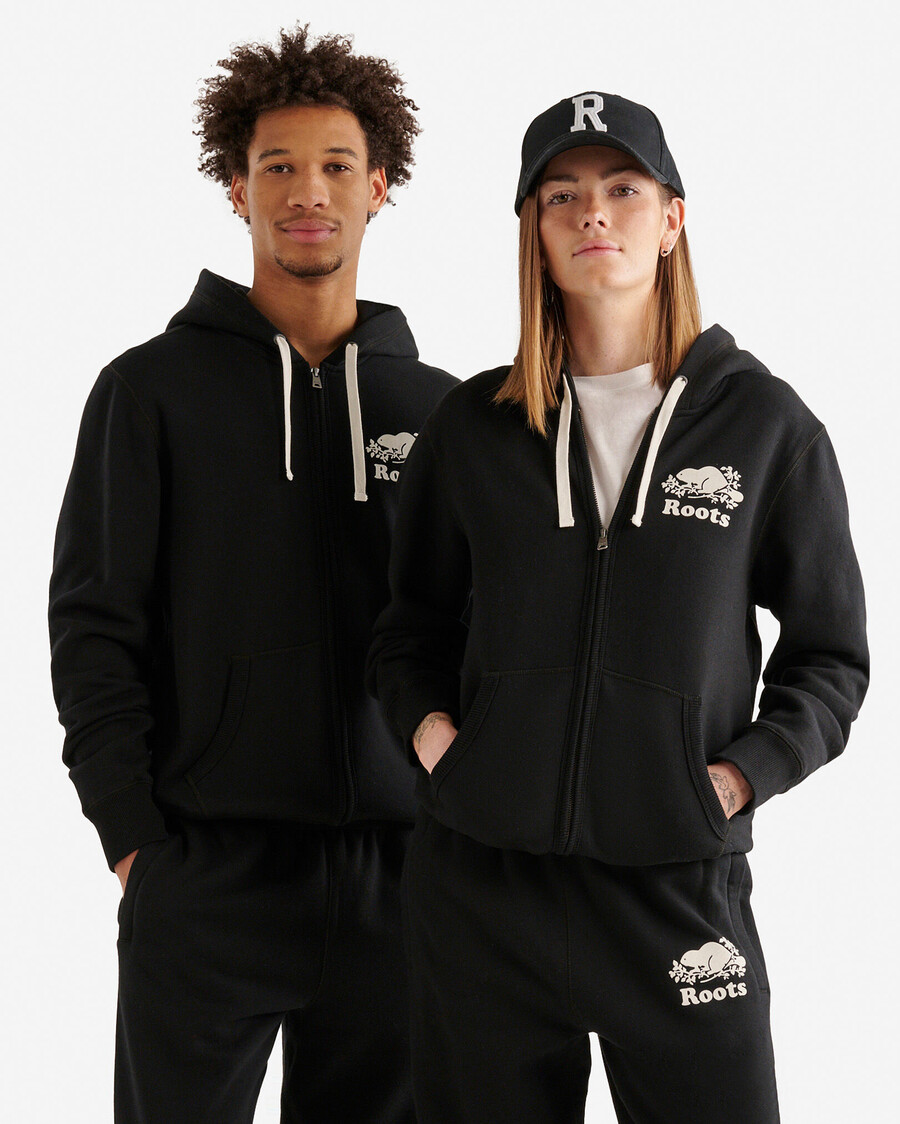 sudadera con capucha y cremallera completa original orgánica