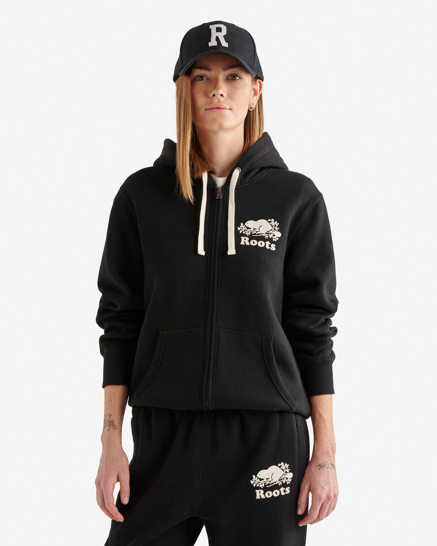 sudadera con capucha y cremallera completa original orgánica