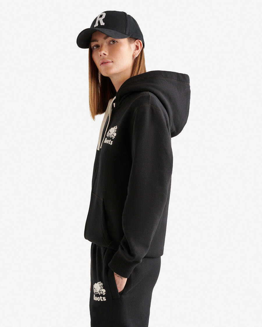sudadera con capucha y cremallera completa original orgánica