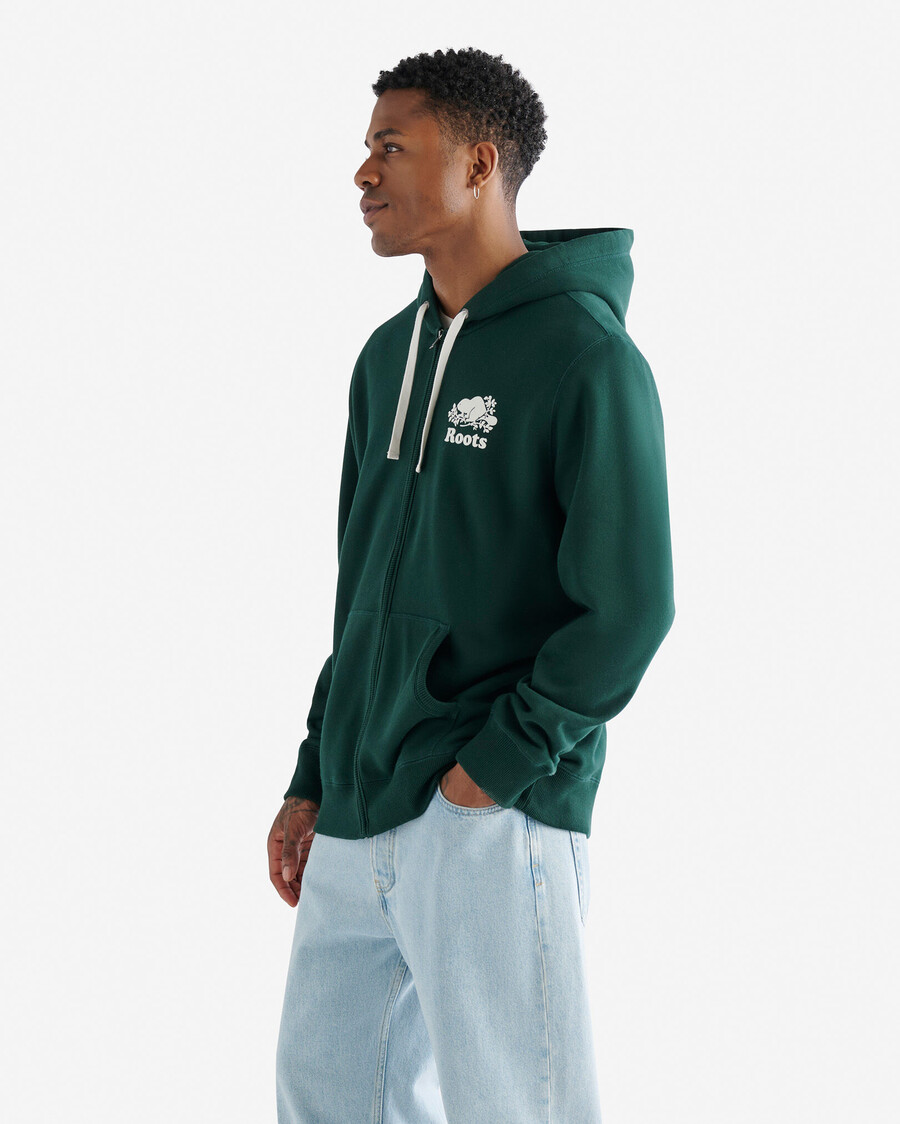 sudadera con capucha y cremallera completa original orgánica