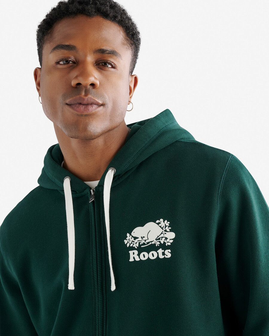 sudadera con capucha y cremallera completa original orgánica