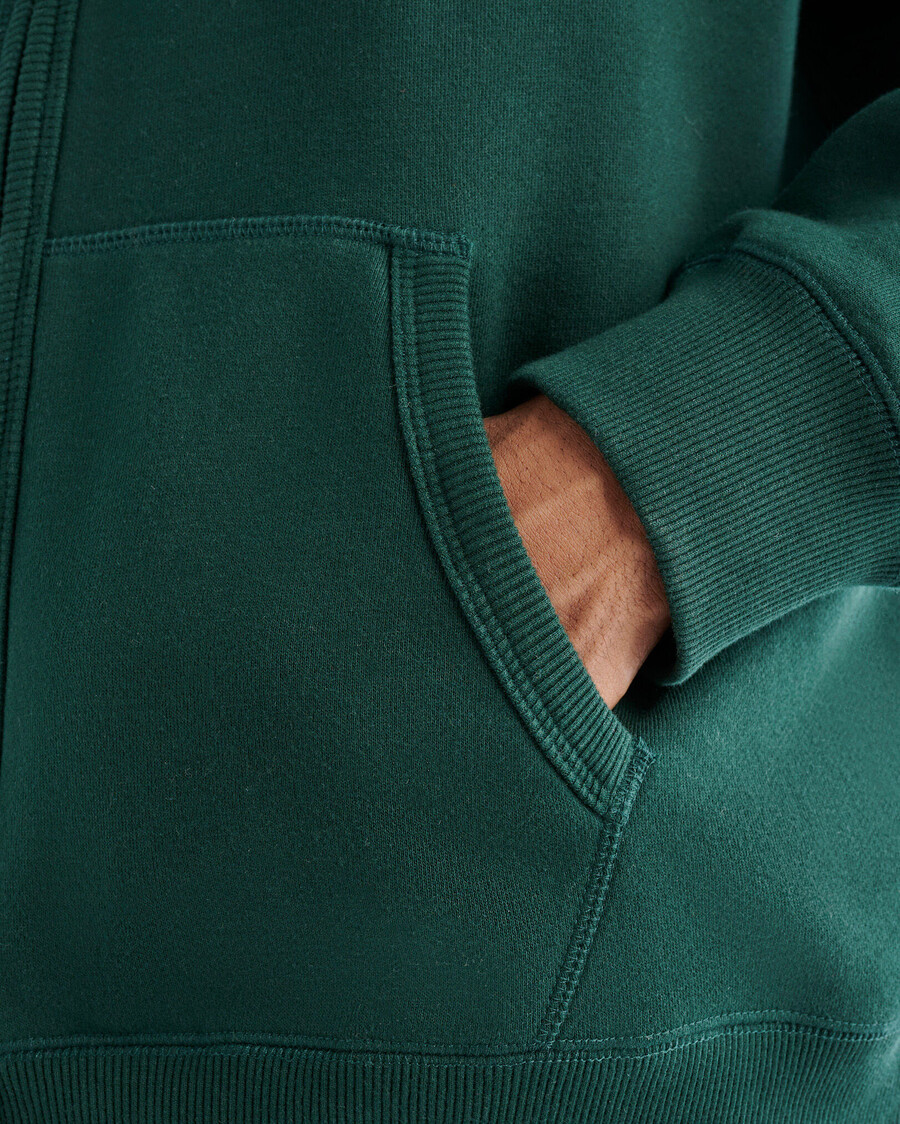 sudadera con capucha y cremallera completa original orgánica