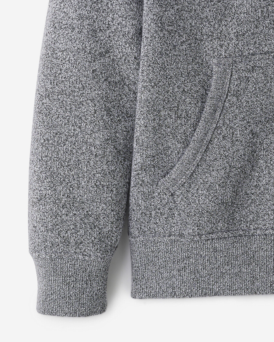 sudadera con capucha y cremallera completa con apliques roots