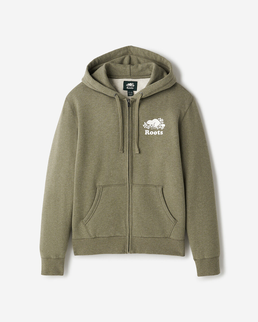sudadera con capucha y cremallera completa original orgánica