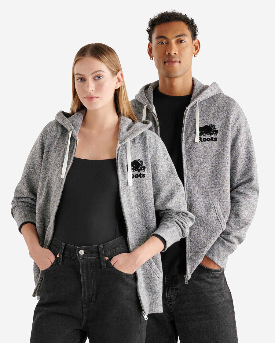 sudadera con capucha y cremallera completa original orgánica