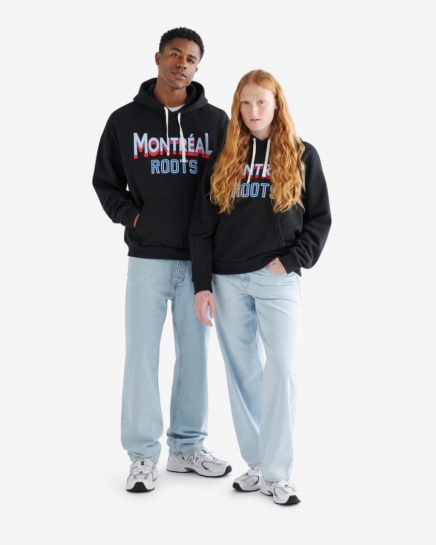 sudadera con capucha de raíces locales de montreal