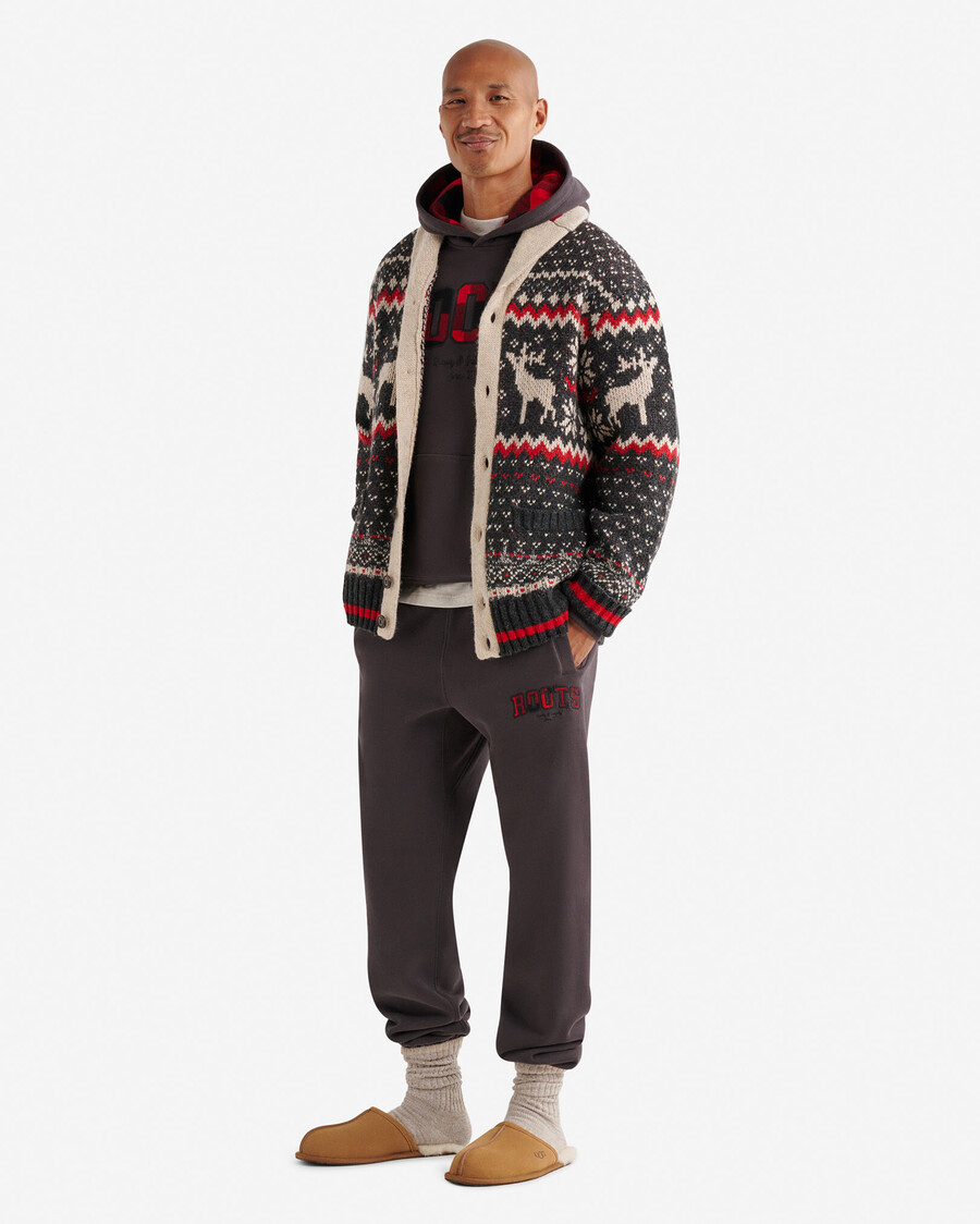 pantalón deportivo con apliques de cuadros