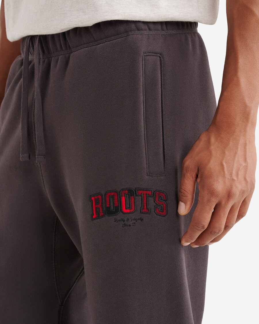 pantalón deportivo con apliques de cuadros
