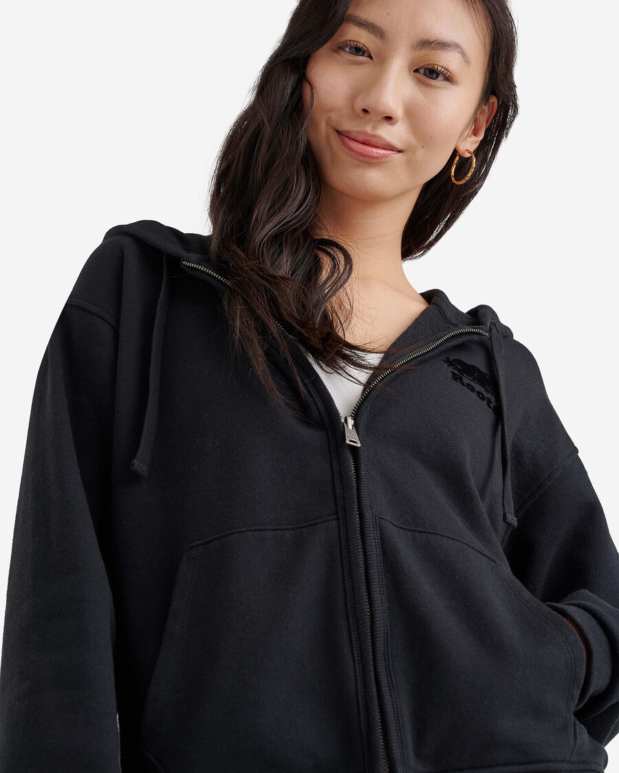 sudadera con capucha orgánica original relajada y con cremallera completa