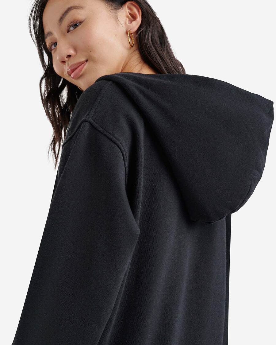 sudadera con capucha orgánica original relajada y con cremallera completa