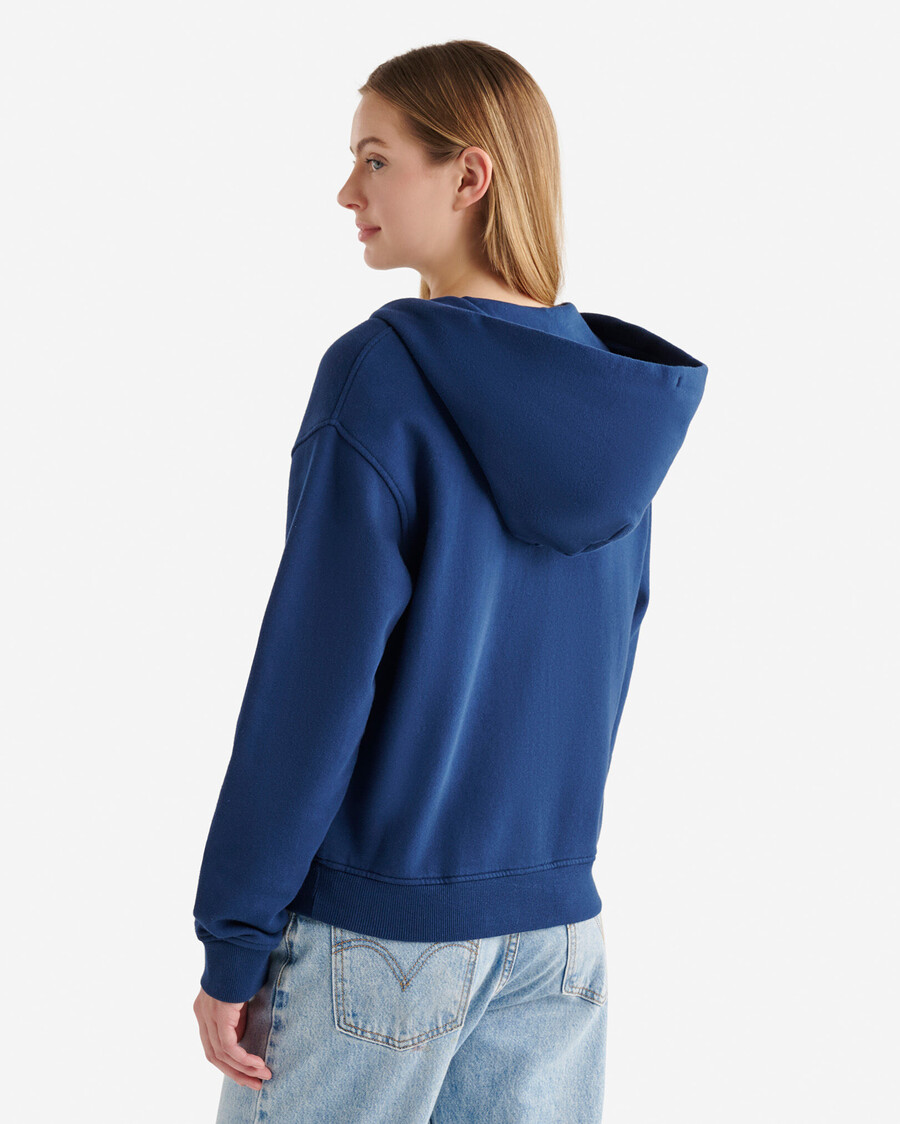 sudadera con capucha orgánica original relajada y con cremallera completa