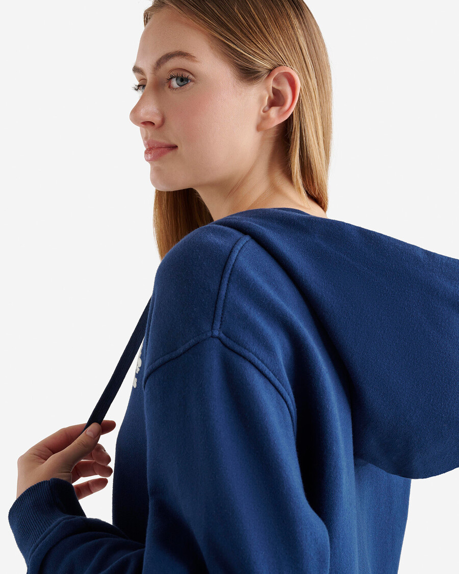 sudadera con capucha orgánica original relajada y con cremallera completa