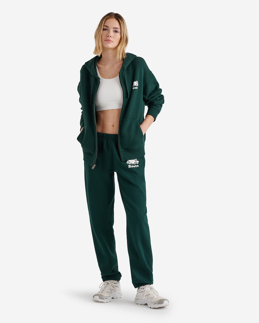 sudadera con capucha orgánica original relajada y con cremallera completa