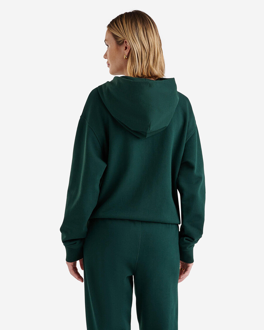 sudadera con capucha orgánica original relajada y con cremallera completa