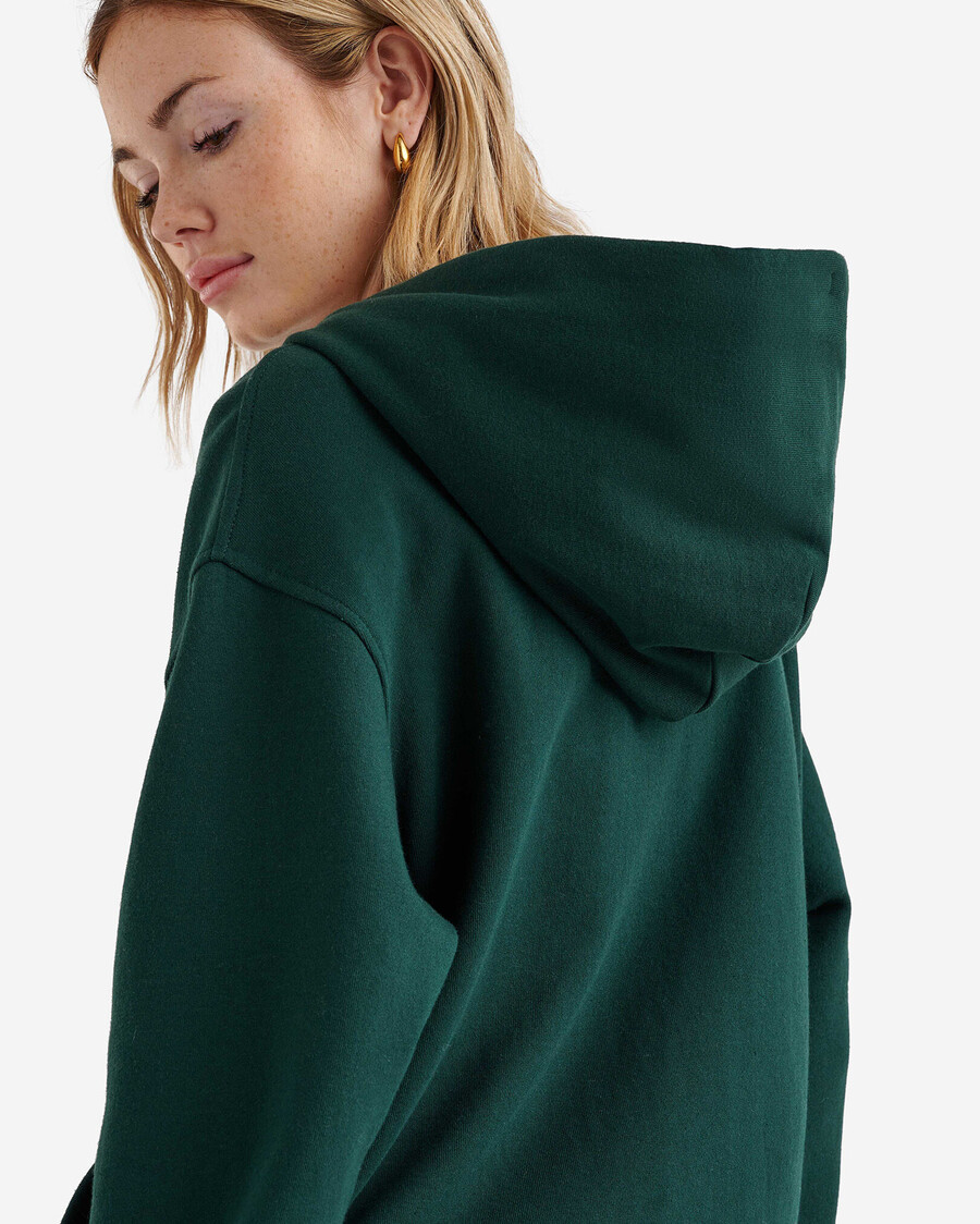 sudadera con capucha orgánica original relajada y con cremallera completa