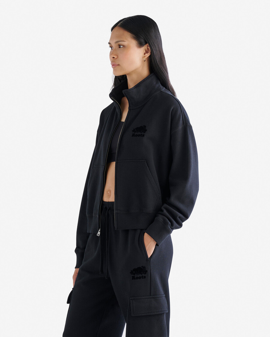 chaqueta deportiva con cremallera completa organic cooper