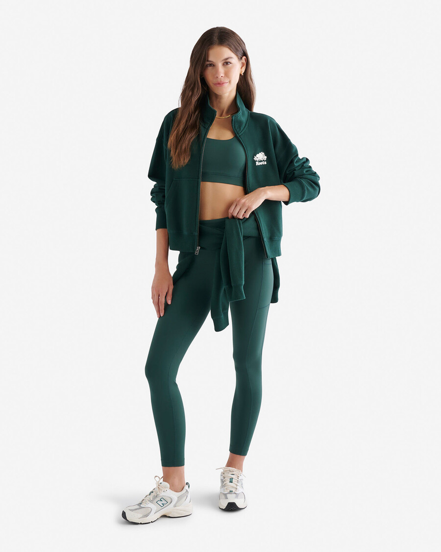 chaqueta deportiva con cremallera completa organic cooper