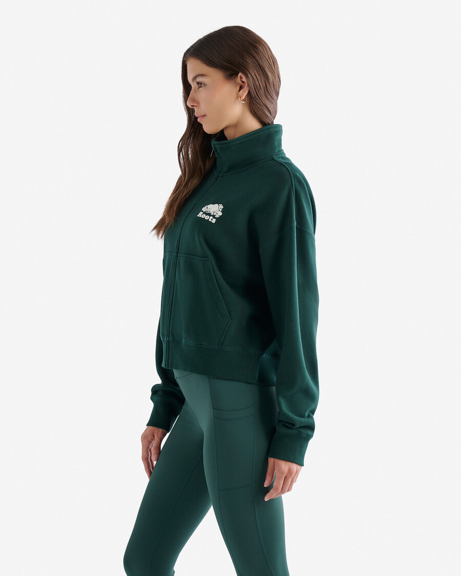 chaqueta deportiva con cremallera completa organic cooper