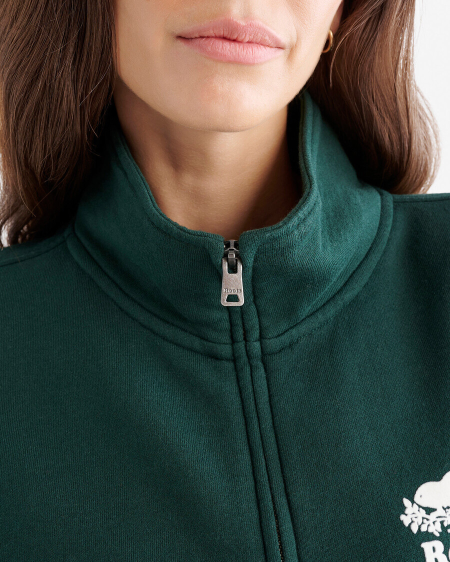 chaqueta deportiva con cremallera completa organic cooper