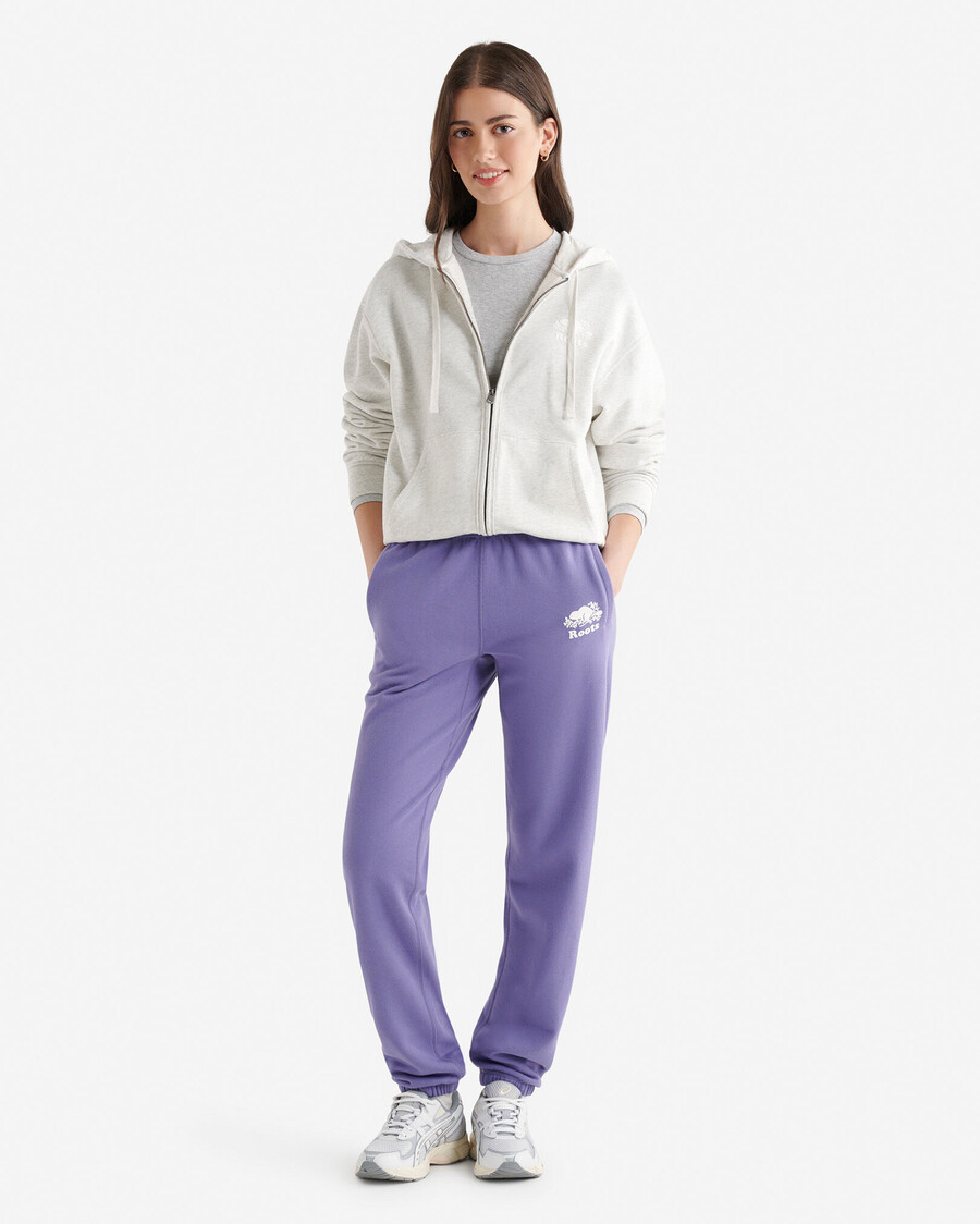 sudadera con capucha orgánica original relajada y con cremallera completa
