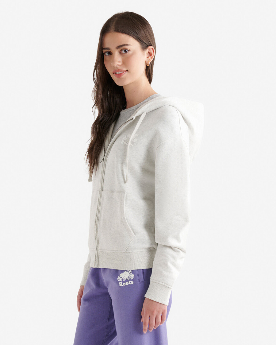 sudadera con capucha orgánica original relajada y con cremallera completa