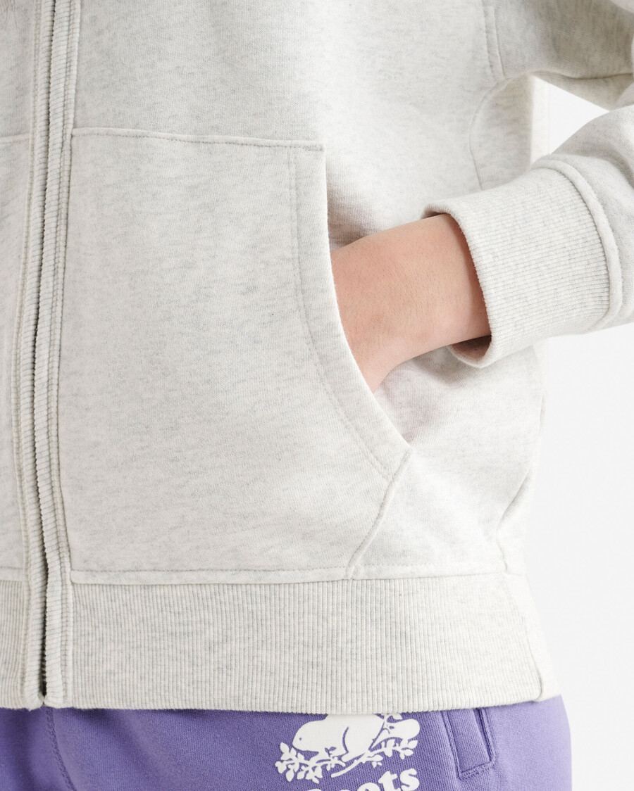 sudadera con capucha orgánica original relajada y con cremallera completa