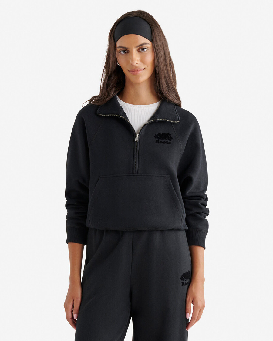 organic cooper half zip