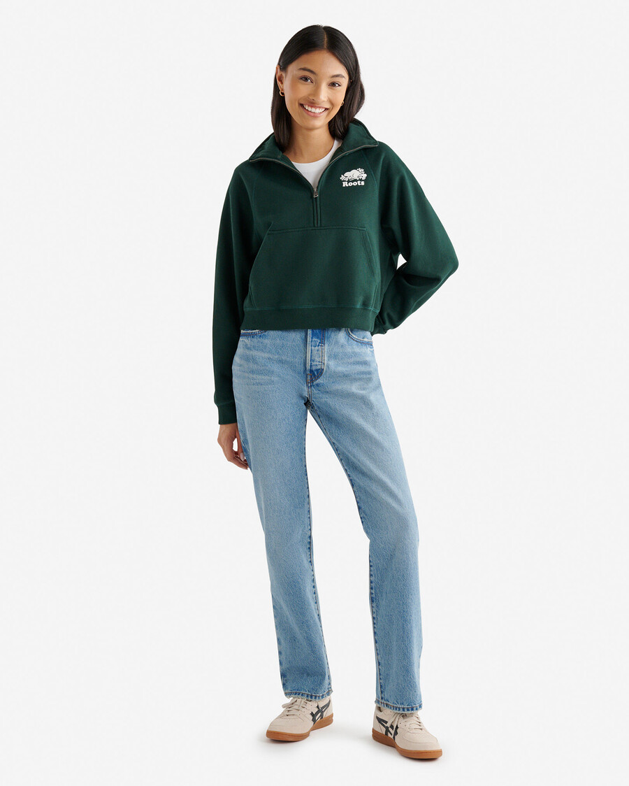 organic cooper half zip