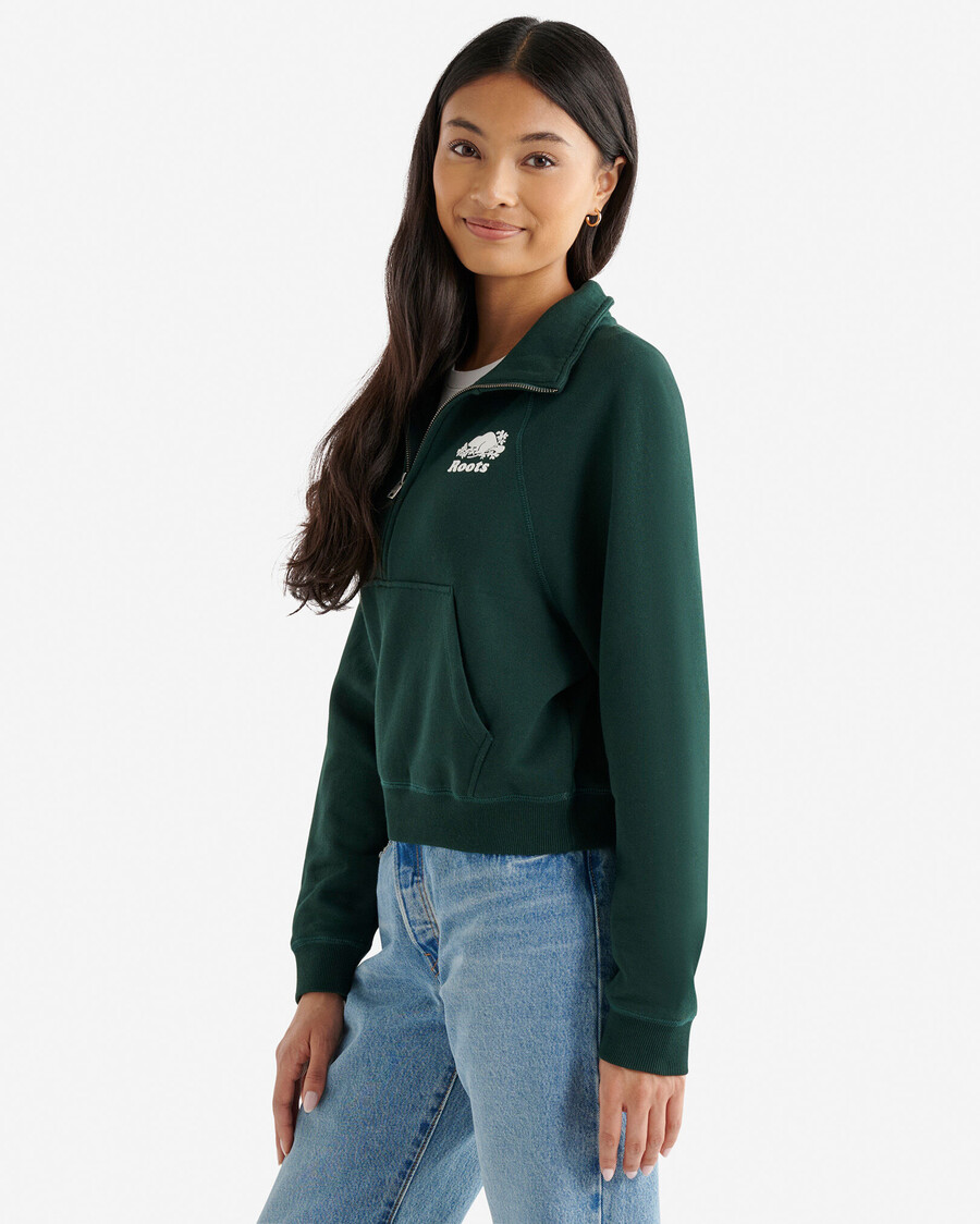 organic cooper half zip