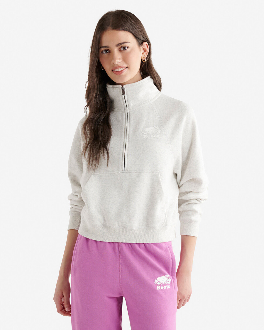 organic cooper half zip