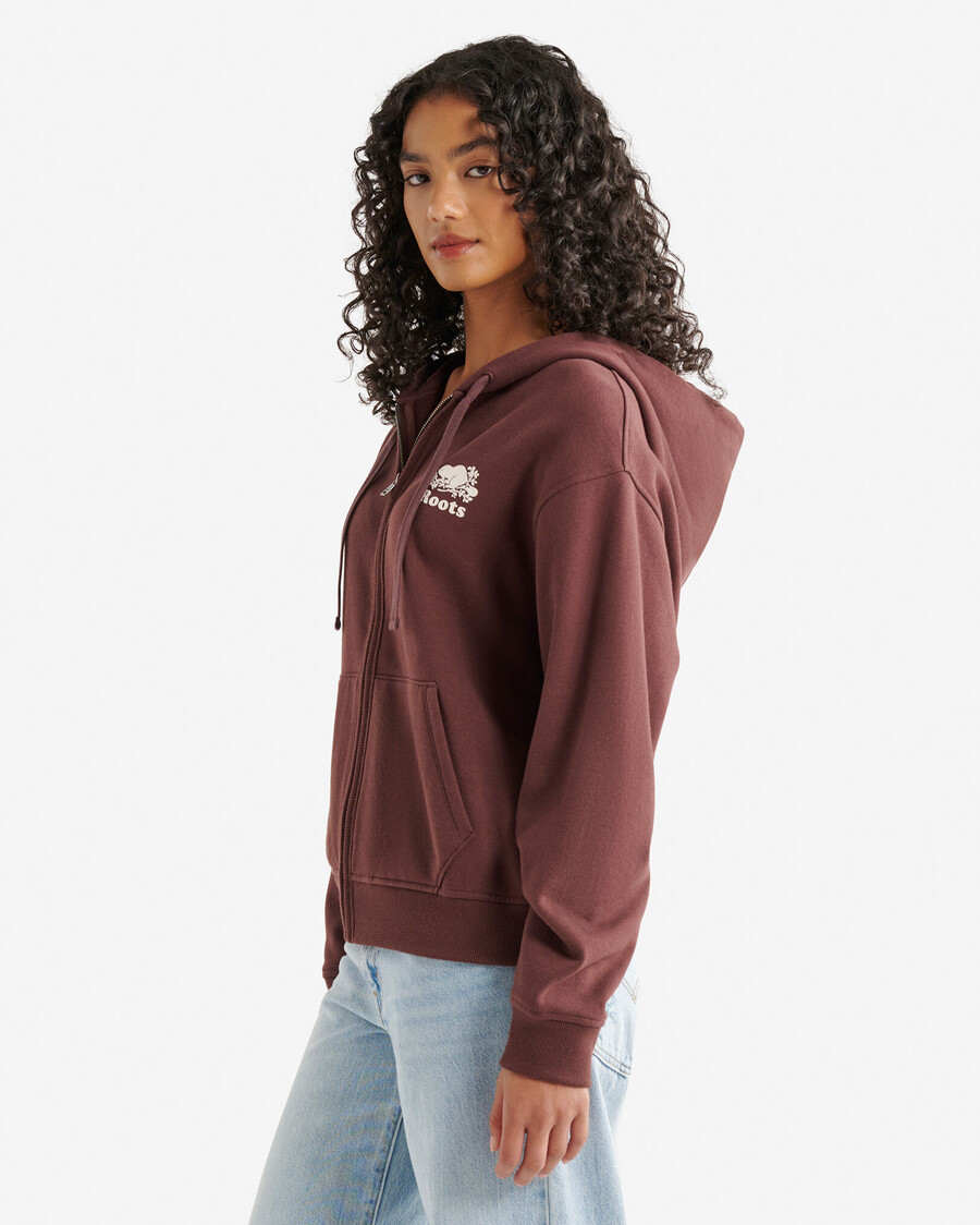 sudadera con capucha orgánica original relajada y con cremallera completa