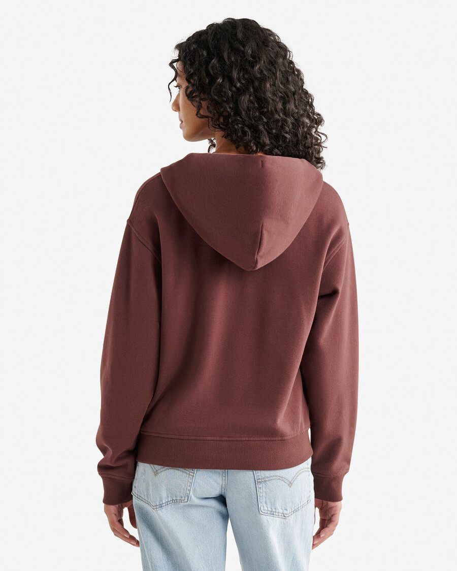 sudadera con capucha orgánica original relajada y con cremallera completa