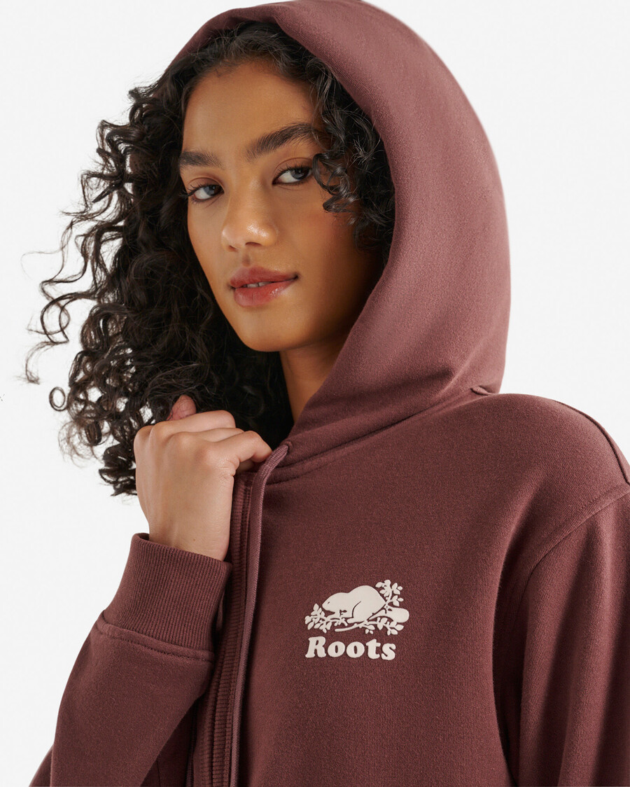 sudadera con capucha orgánica original relajada y con cremallera completa