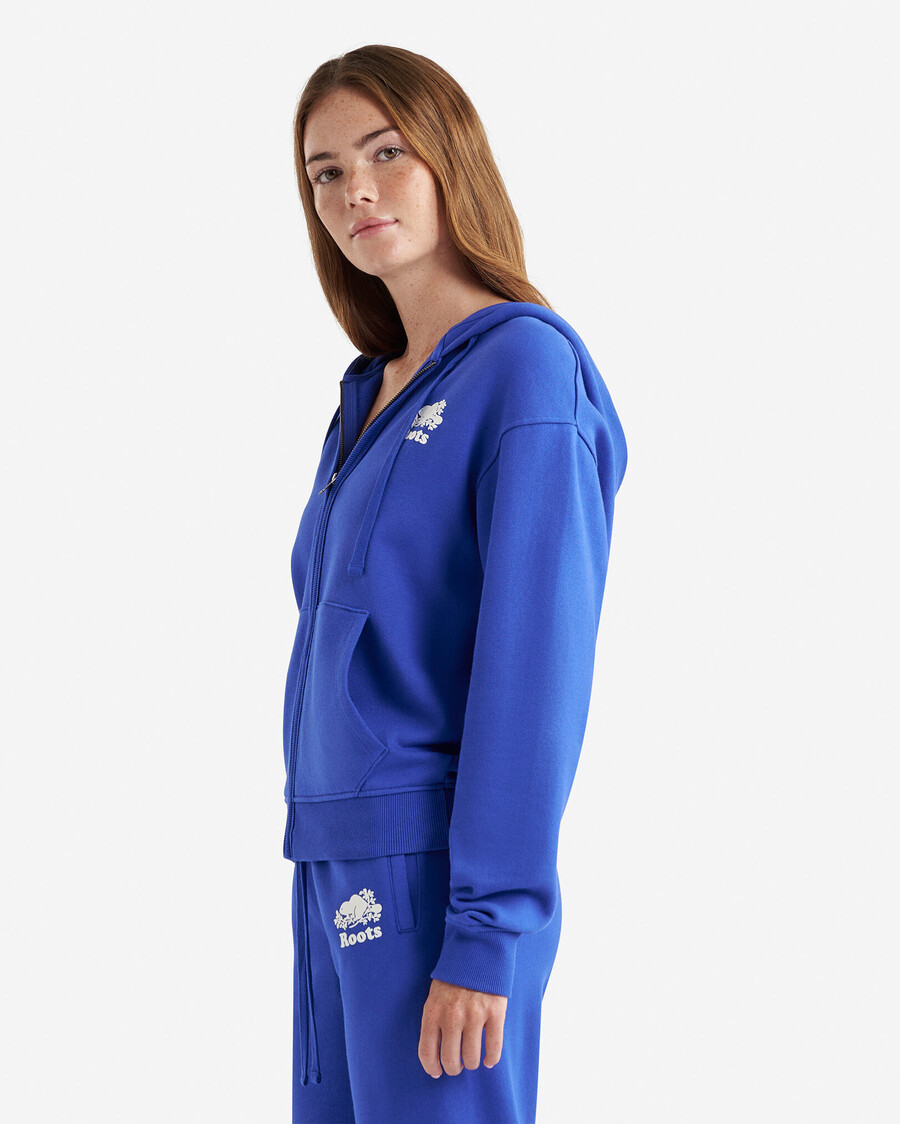 sudadera con capucha orgánica original relajada y con cremallera completa