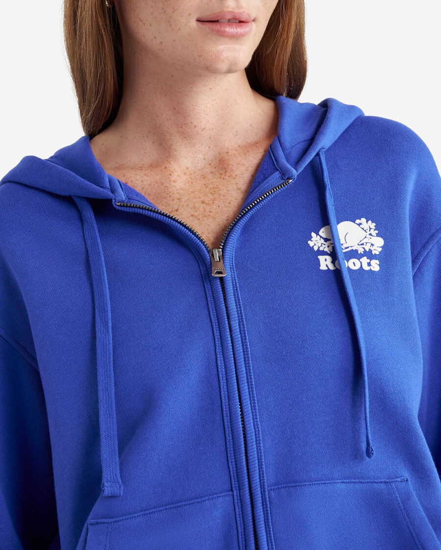 sudadera con capucha orgánica original relajada y con cremallera completa