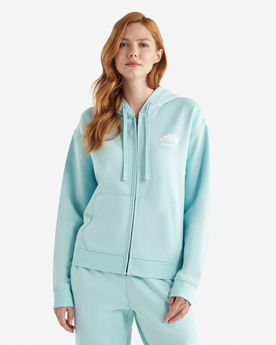 sudadera con capucha orgánica original relajada y con cremallera completa